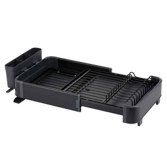 SQ Professional Durane Aluminium Expandable Dish Drainer 43-61 x 30 x 14.5 cm Black 11300