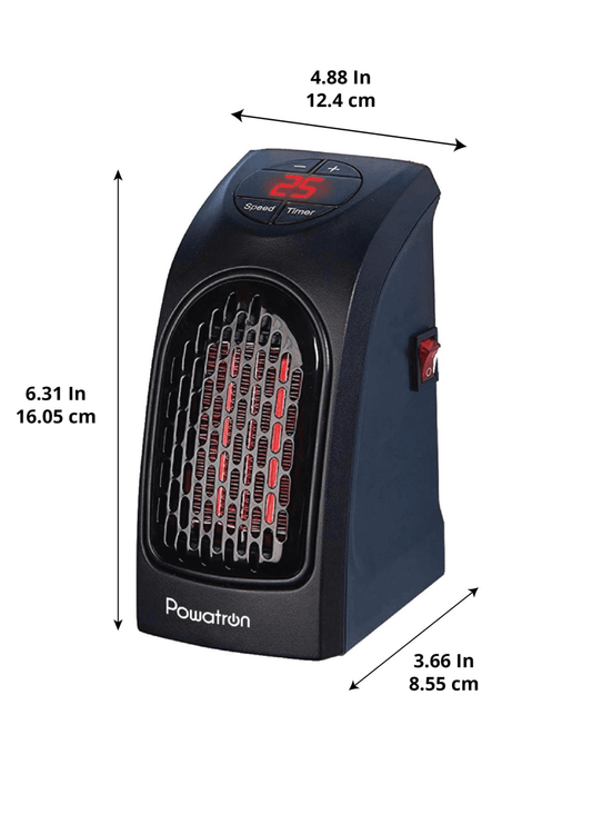 DGI Powatron Plug In Heater 400W 12.4 x 16.05 x 8.55 cm 1172  A