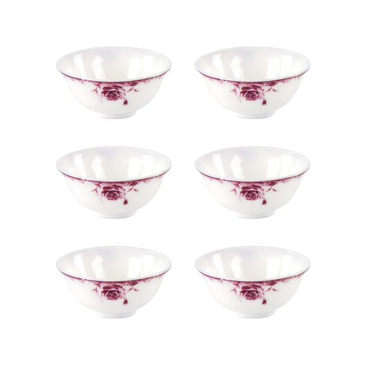 Opal Glass Snack Bowl Elisa Set of 6 11x4.5cm 8361