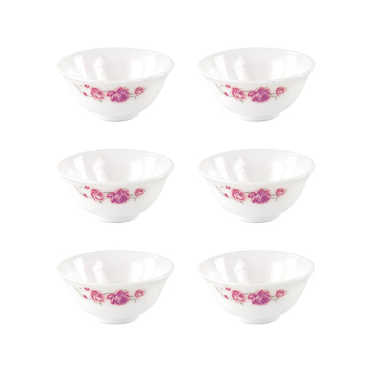 Opal Glass Serving Dish Snack Bowl Scarlett Set of 6 10x4cm 1645