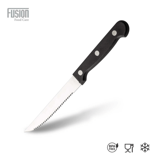 Stainless Steel Serrated Edge Steak Knives Pack of 6 7345