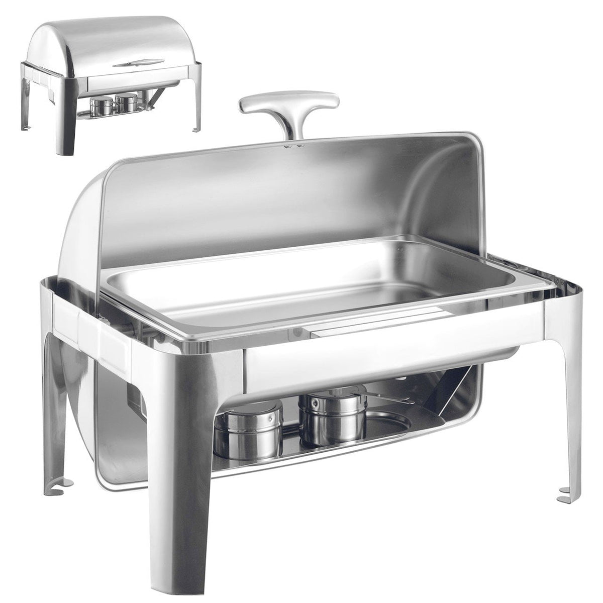 Banquet Chafing Dish With Rolling Top Single Compartment 7231A/63 x 44cm /8.50 7524